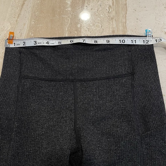 Lululemon Speed Up Tight Power Luxtreme Variegated Knit Black Heat 4 Pockets - Picture 9 of 16